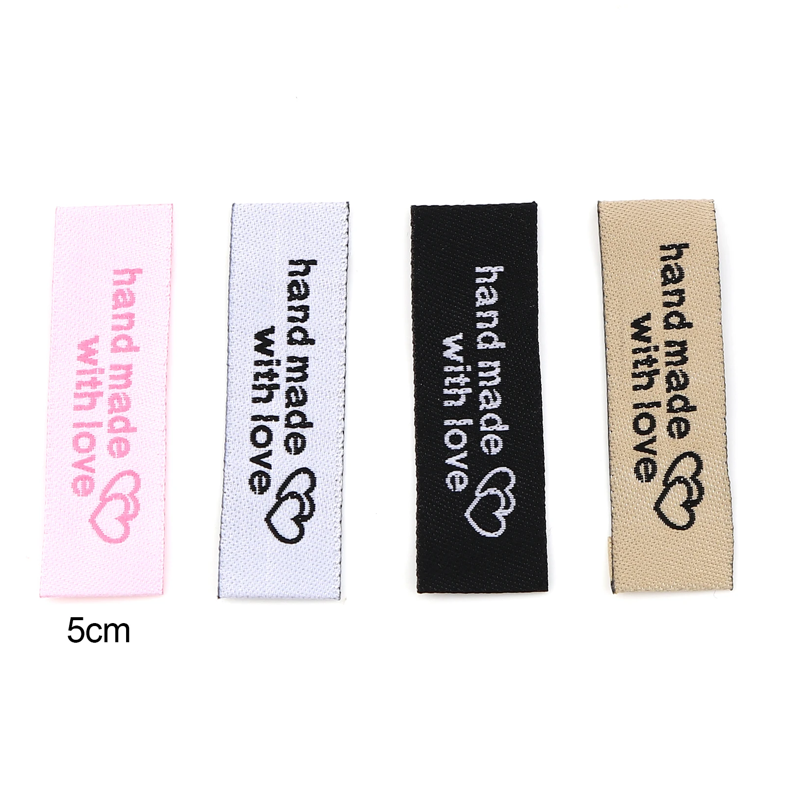 50 шт. этикетки ручной работы с вышивкой из полиэстера любимой этикеткой для