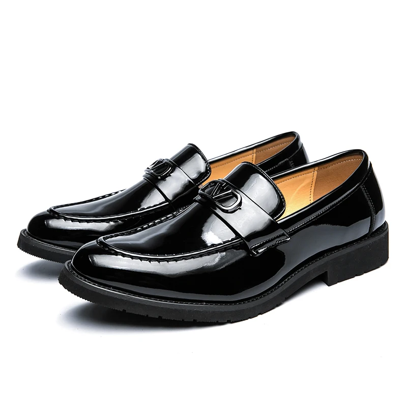 

Men Dress Shoes Handmade Brogue Style Paty Leather Wedding Shoes Business Men Flats Leather Oxfords Formal Shoes Zapatos Hombre