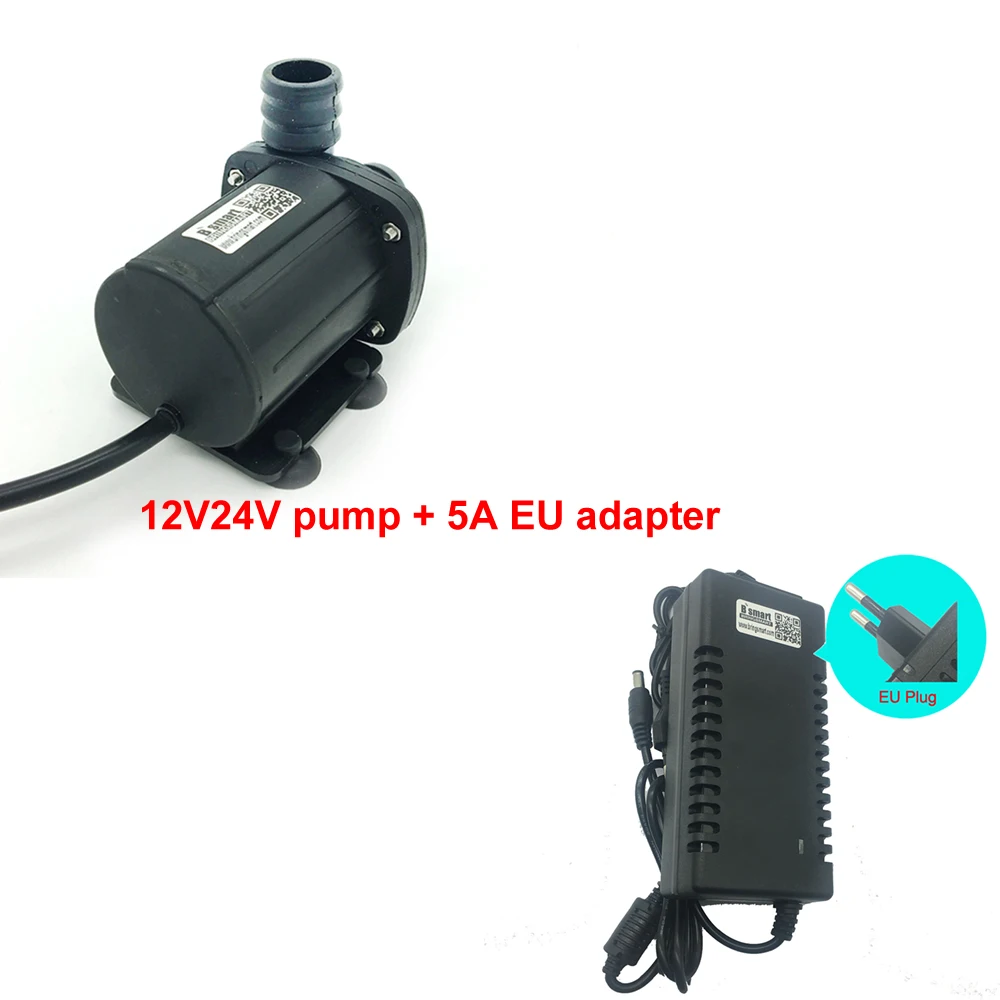 Pump n 5a EU adapter SR-1000A3 12-24 В DC водяной насос n контроллер 1800-3000L/ч 4,2-8 м бесщеточный подкачивающий насос для погружного фонтана - Напряжение: Pump n 5a EU adapter