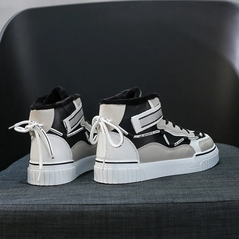 

Women's shoes winter plus velvet net red high-top canvas shoes sports women's shoes student cotton shoes tide shoes sneakers