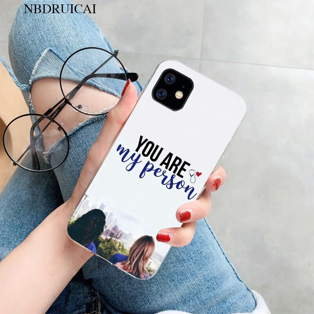 Мягкий черный чехол для телефона NBDRUICAI с цитатами анатомии Greys iPhone 11 pro XS MAX 8 7 6 6S Plus