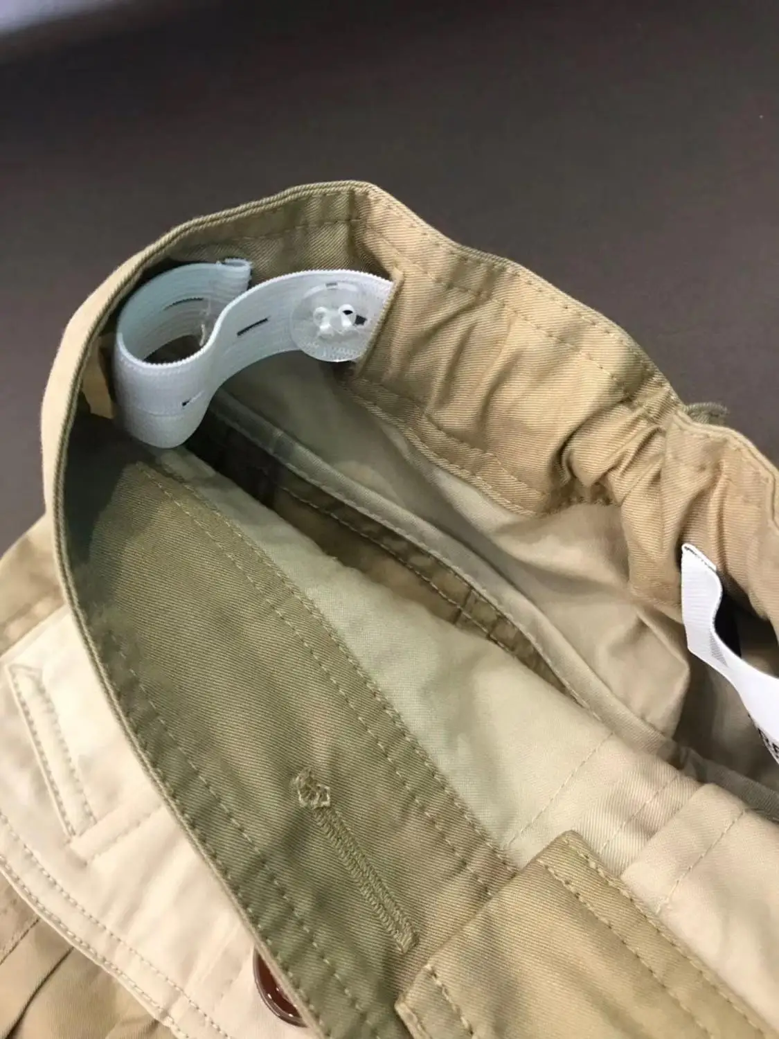 

2020 Kids skirt khaki colour buttons design cute kids girls skirts