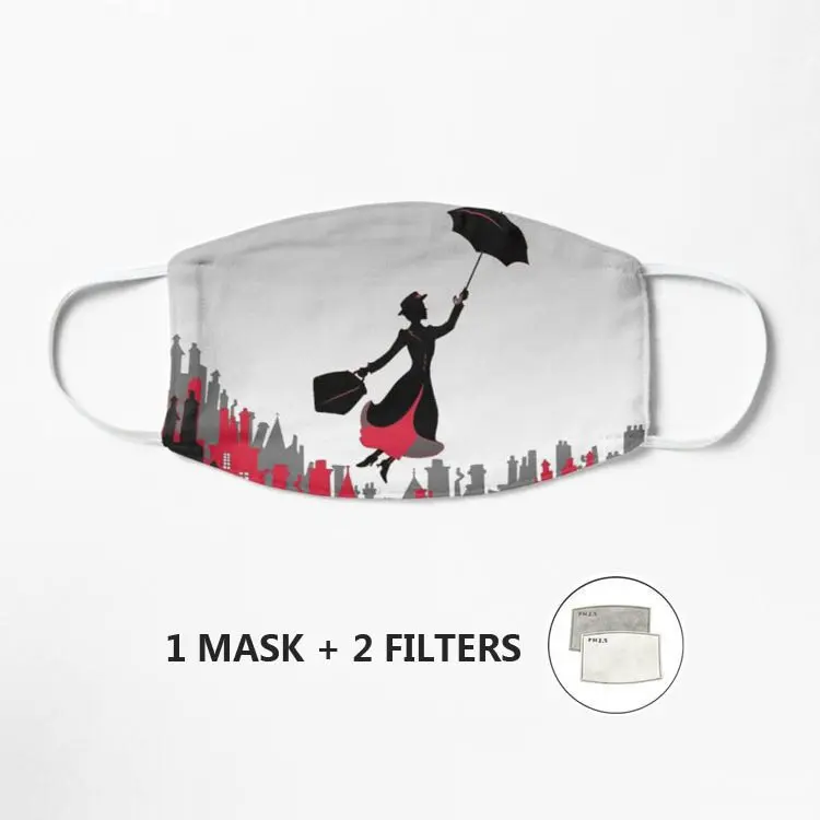 

Пылезащитная хлопковая маска для лица Mary Poppins