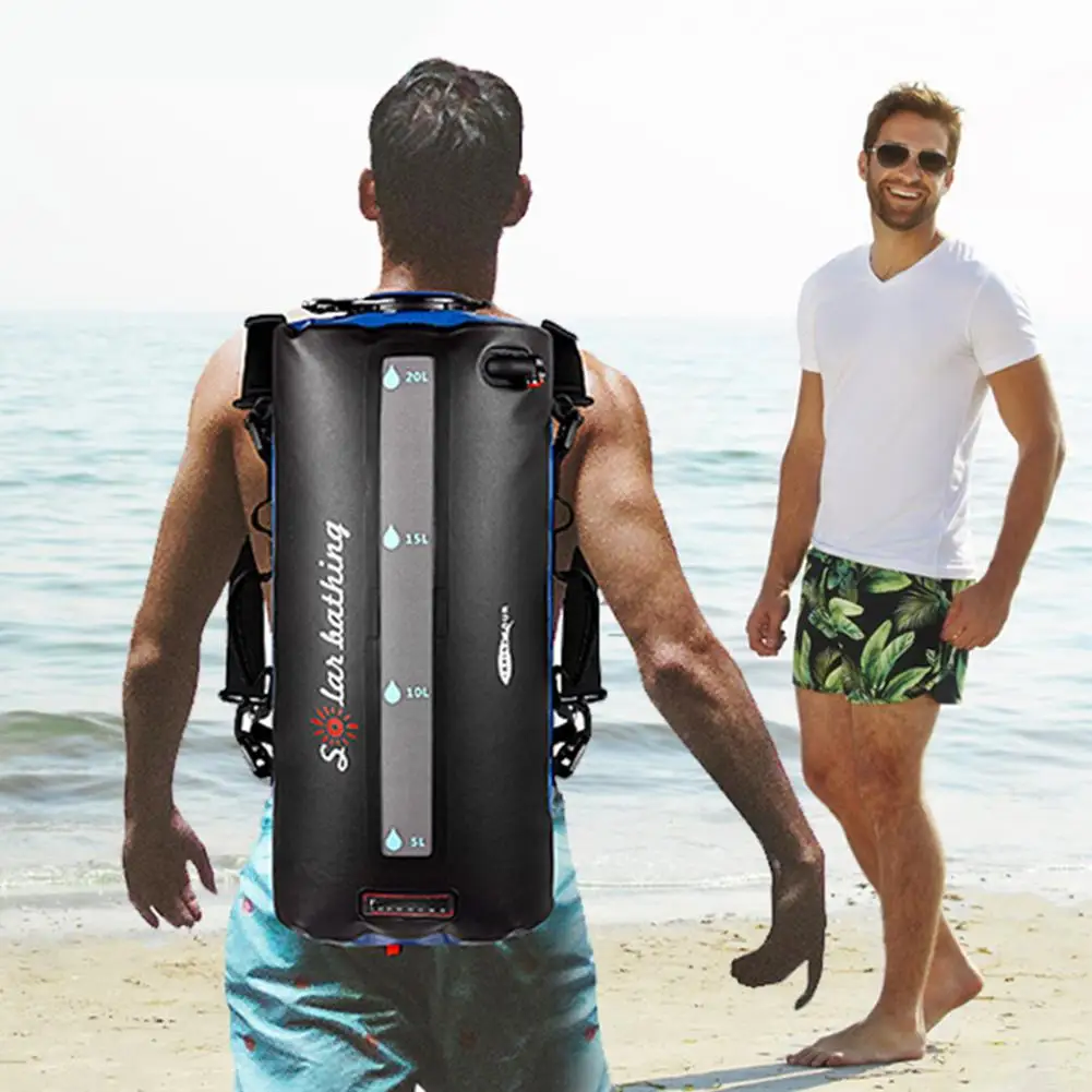 Goede Camping Solar Douche Zak Draagbare Multifunctionele Solar Baden Verwarming Drijvende Tas Voor Outdoor Reizen Wandelen Apparatuur