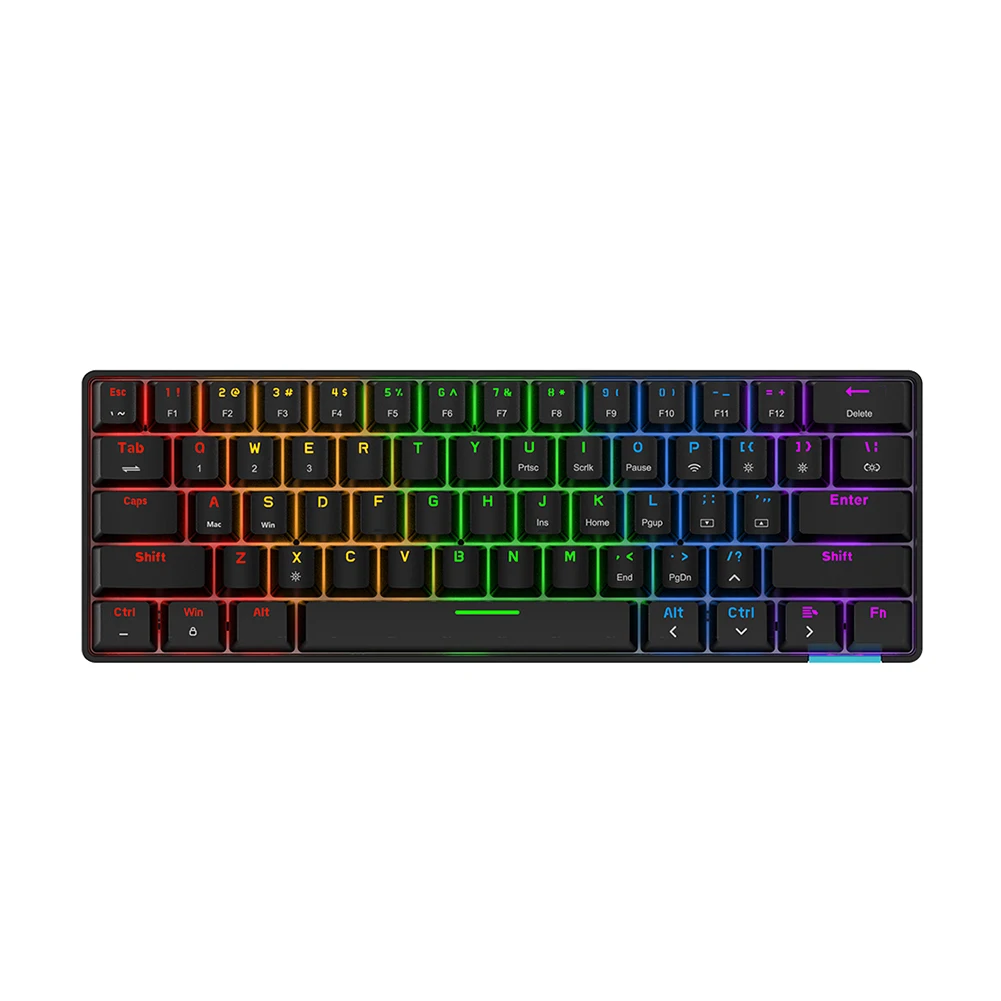 

Клавиатура игровая Механическая с RGB-подсветкой, 61 клавиша, 5,0 дюйма