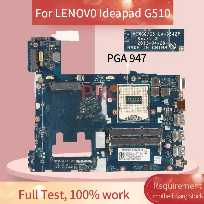 lenov0 ideapad g510 90003684 placa principal para laptop sr17e ddr3 Placa-mãe para notebook