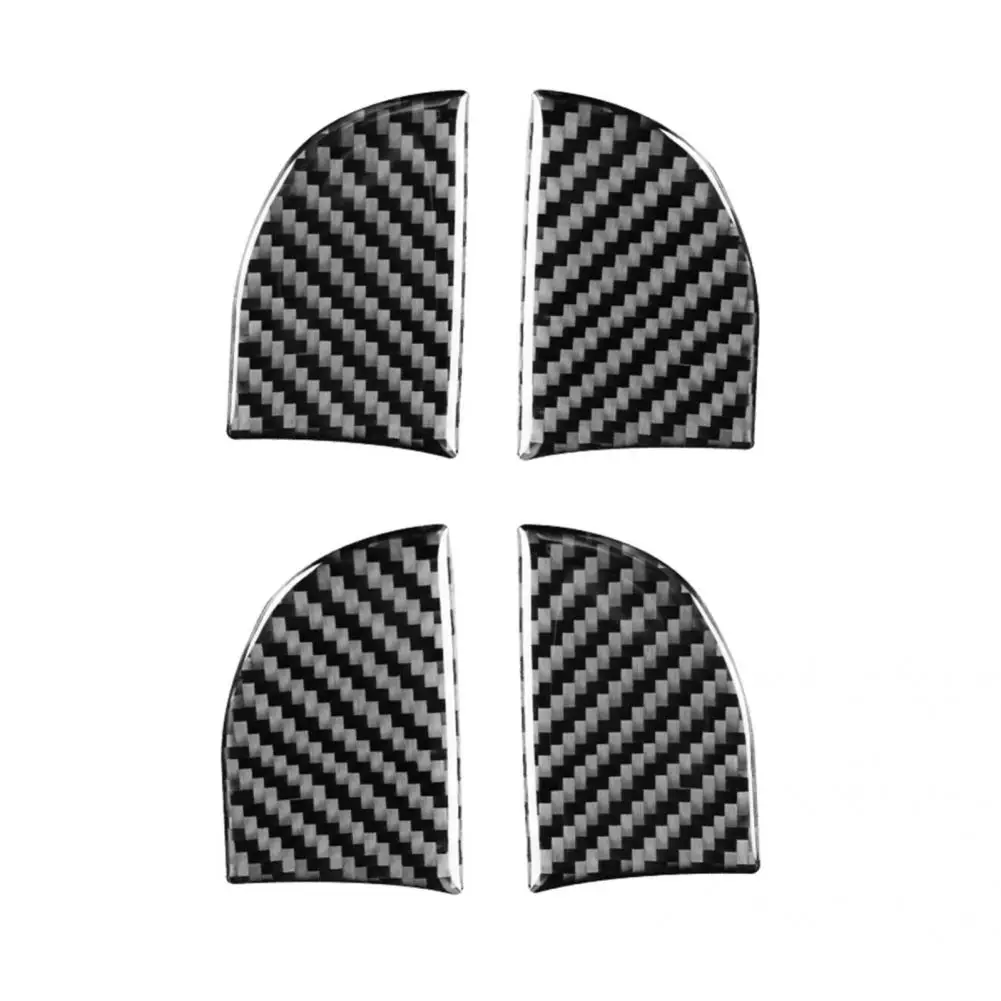 

Sturdy 4Pcs Glossy Car Inner Door Handle Bowl Panel Sticker Waterproof Panel Decal Compact