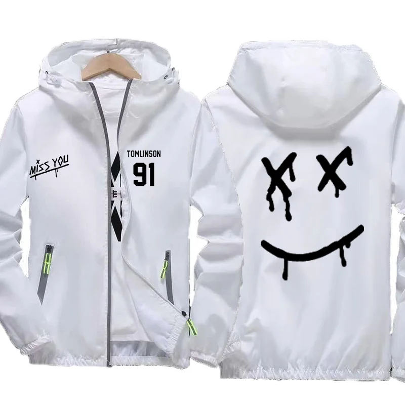 

Мужская светящаяся куртка MISS YOU, модная весенне-осенняя куртка с капюшоном в уличном стиле для отдыха, Мужская водонепроницаемая куртка, 2021