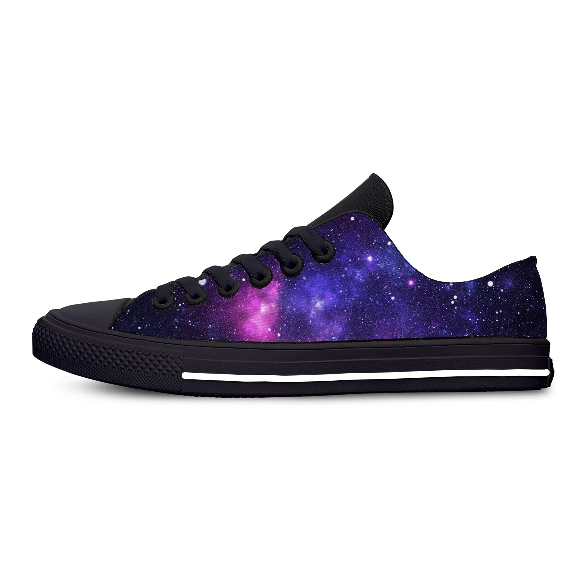 Galaxy Space universe star Funny Fashion Novelty Casual Cloth Shoes Low Top Lightweight Breathable 3D Print Men women Sneakers |