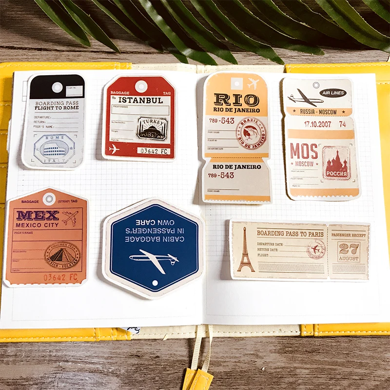 21 шт. билет этикетка Стикеры s ремесла и Скрапбукинг декоративная наклейка на