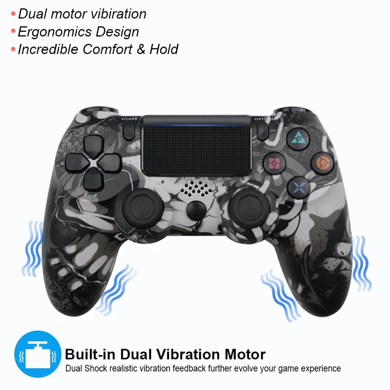Беспроводной пульт управления Bluetooth для sony PS4 Геймпад игровые устройства с джойстиком для PS3 консоль для Win 7/8/X