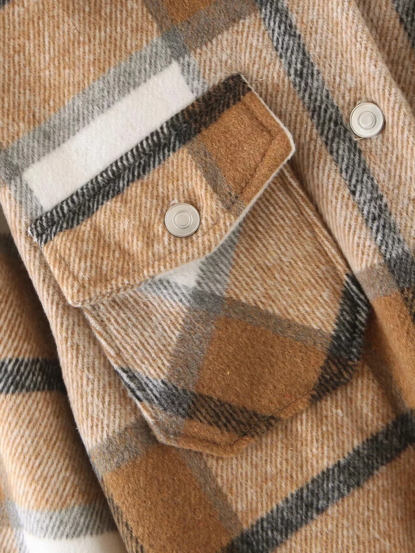 

Women Coat Single Breasted Plaid Jackets Turn-down Collar Outerwear 2020 Autumn Winter Long Sleeve Coats and Jackets Women Top