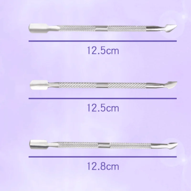 1 шт. кутикулы ногтей Ложка Толкатель скребок для удаления Нержавеющая сталь