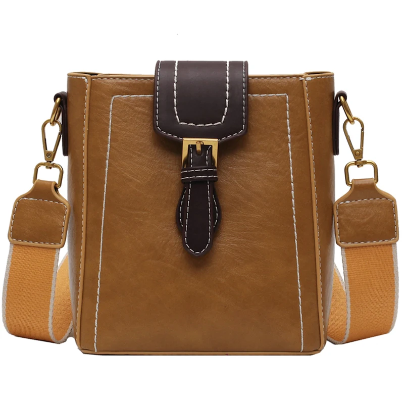 

PU Leather Bucket Bags for Women 2020 Fashion Women's Trending Designer Crossbody Shoulder Handbags