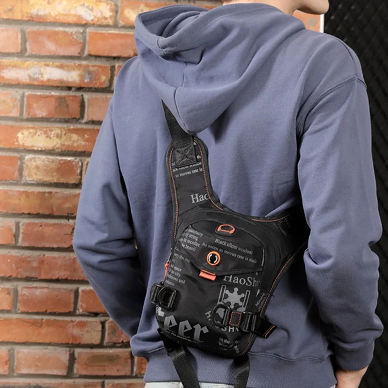 Мужская поясная сумка на бедро многофункциональная мотоциклетная уличная