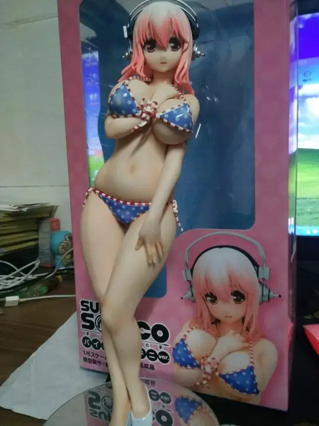 Super Sonic Sexy Bikini Figure Japanese Anime 25cm With Headphones PVC Women girl | Игрушки и хобби