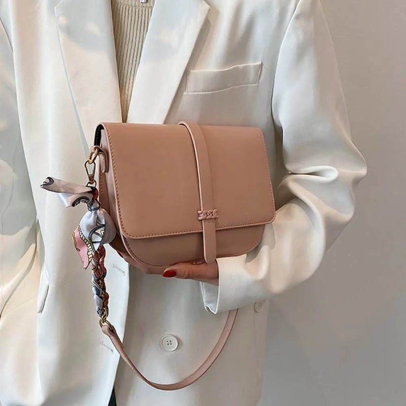 

New Fashion Texture Shoulder Bag 2021 Summer Ladies Messenger Bags High Quality Leather Small Square Bag Simple Travel Handbags