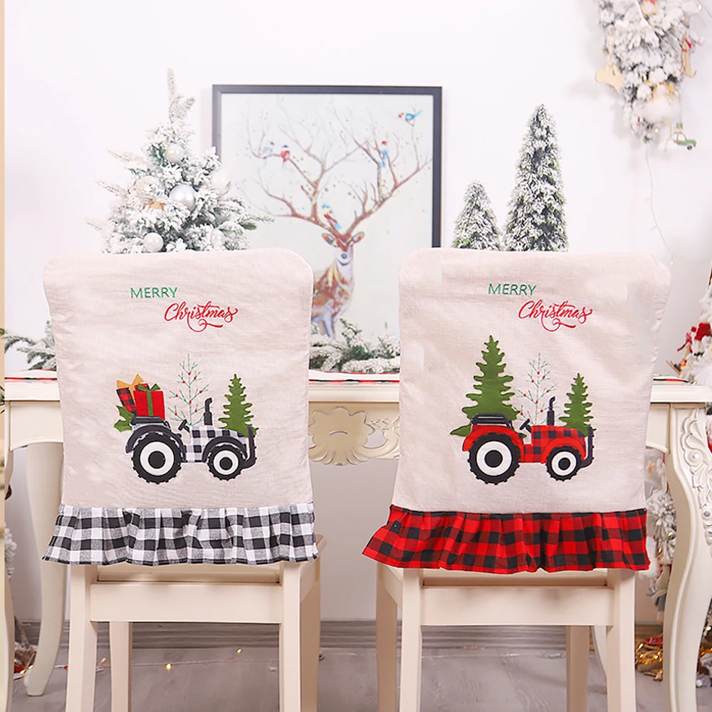 Счастливого Рождества Санта Клаус кухонный стол рождественские покрытия для