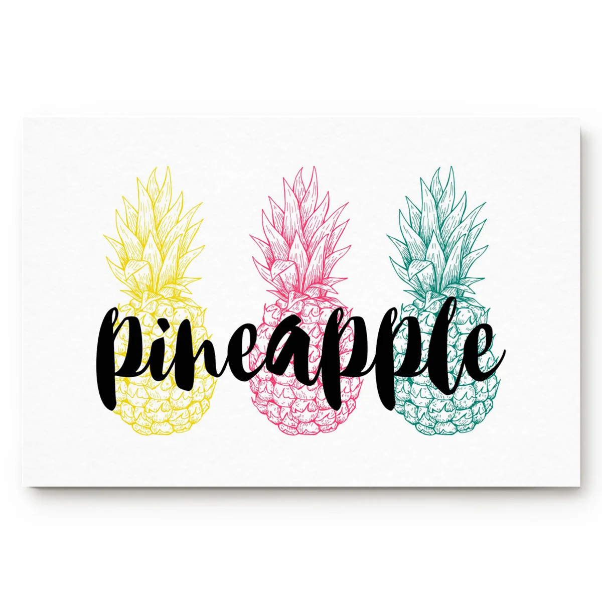 Летний цветной ананас нескользящий коврик для ванной комнаты аксессуары