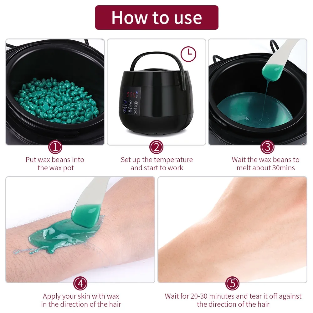 500 мл воск Нагреватель тела инструмент для удаления волос Профессиональный мини