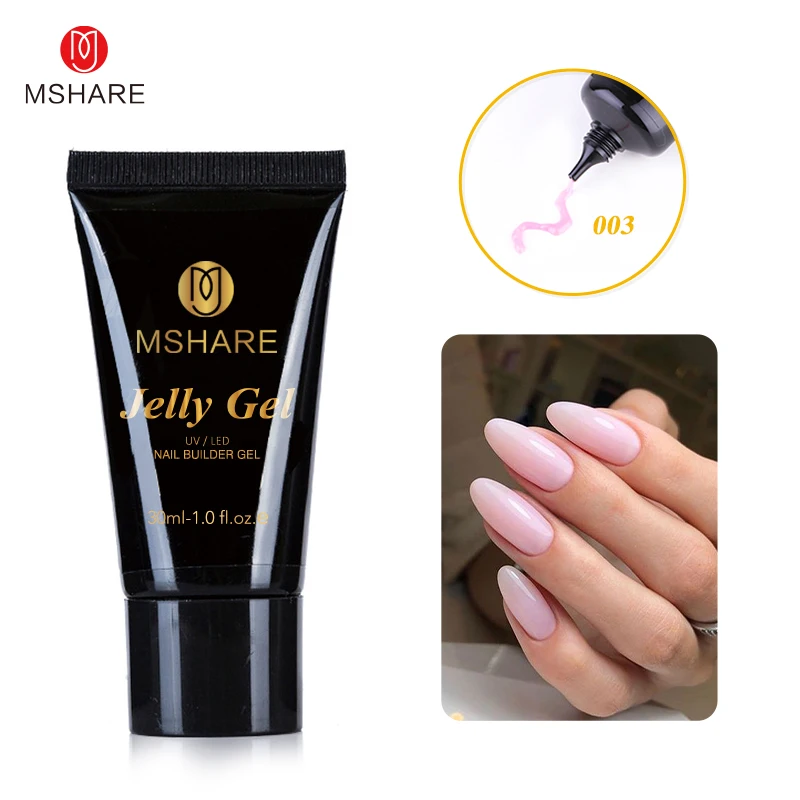Гель-туба для наращивания ногтей MSHARE камуфляжный розовый 30 г | Красота и здоровье