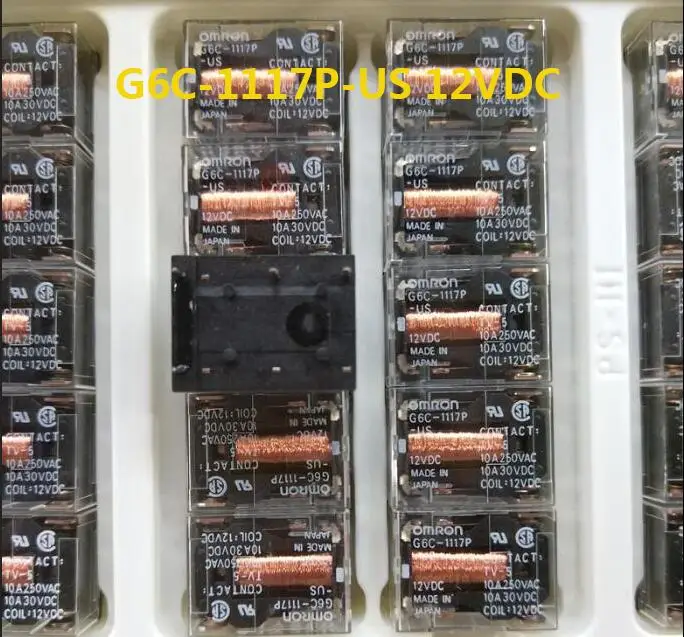 

NEW relay G6C-1117P-US 12VDC G6C-1117P-US-12VDC G6C-1117P 12VDC DC12V 12V 10A 250VAC 4PIN