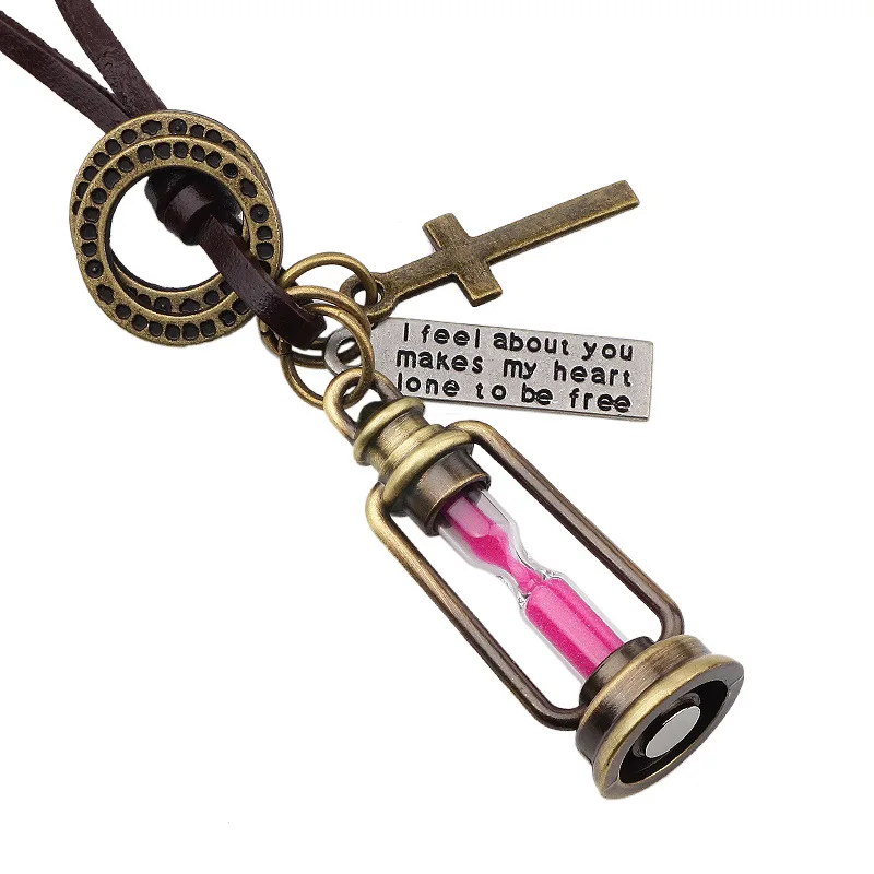 2019 Новый мини-светильник с песочными часами часы свитер цепочка кожаный