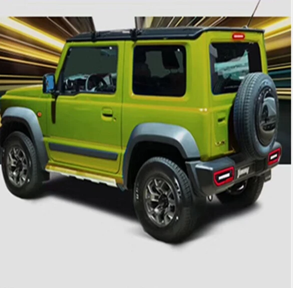 Для suzuki jimny стиль светодиодный задний фонарь 1 пара цена красный и черный цвет с DRL JIMNY запчасти