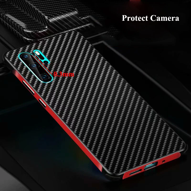 Чехол для Huawei P30 Pro Lite P20 Nova 4e 3e задняя крышка из углеродного волокна с