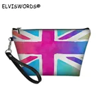 Женская Повседневная сумка для макияжа ELVISWORDS, модная дизайнерская брендовая сумка из искусственной кожи с флагом 2021, сумка для путешествий для девочек