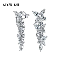 aiyanishi 925 sterling silver dangle earrings woman fashion jewelry wedding engagement silver chandelier drop earring lover gift