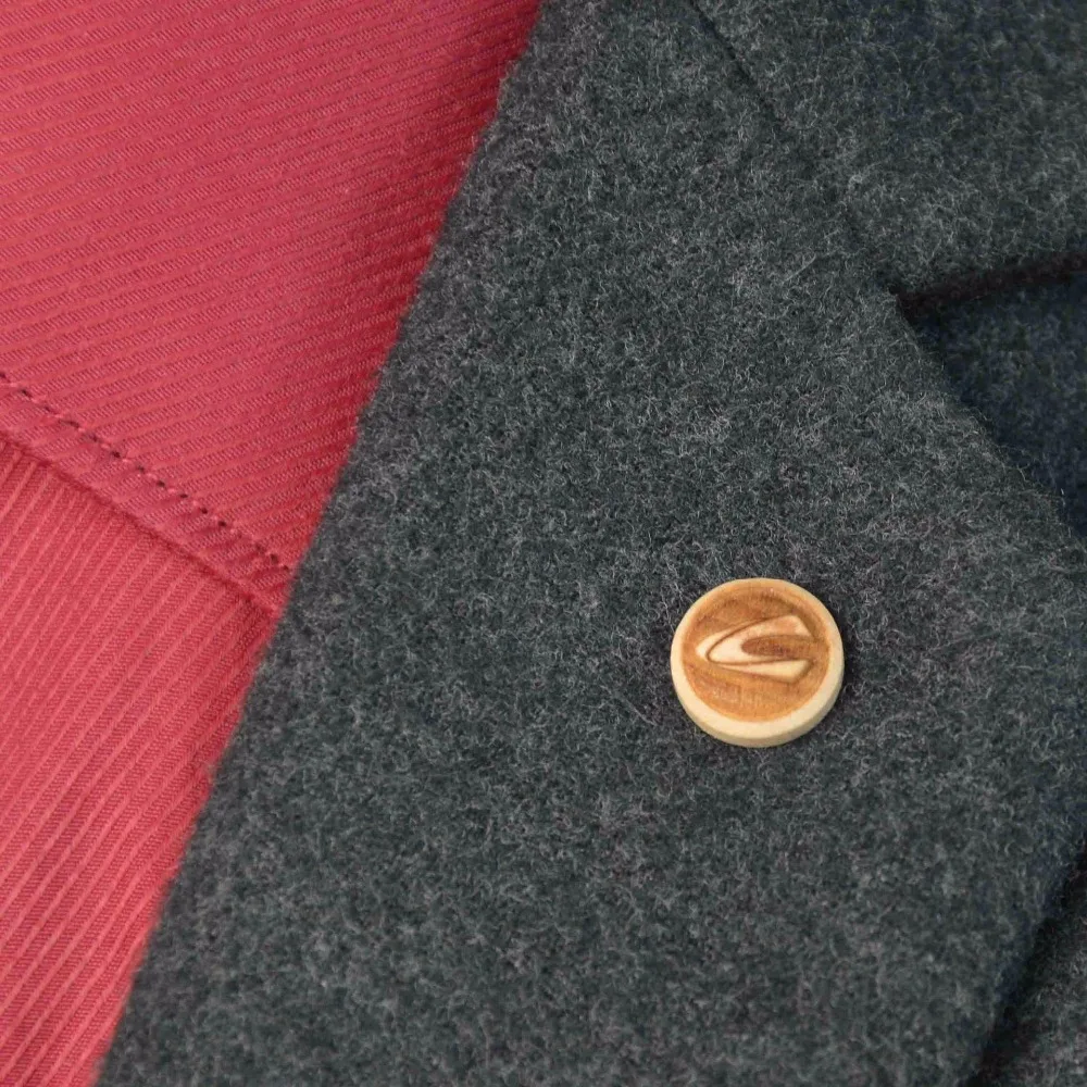 Ручная работа женская мужская деревянная брошь цветок на лацкан деревенская