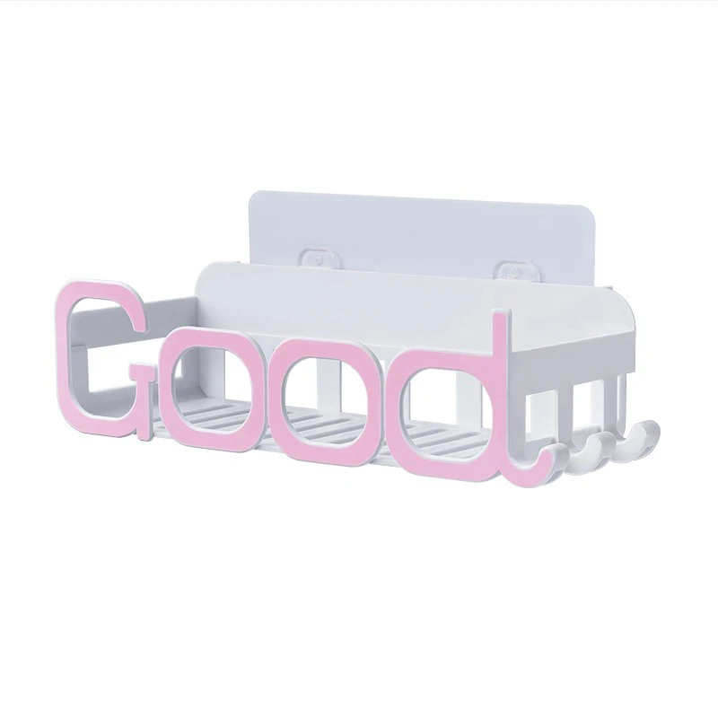 

1PCS bathroom shelf bathroom vanity toilet toilet sucker storage shelf wall-hanging suction wall type