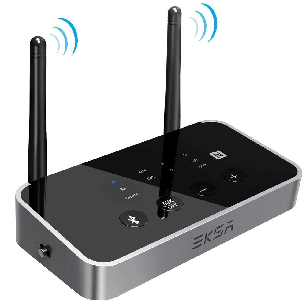 EKSA Bluetooth 5,0 приемник передатчик APTX HD беспроводной аудио адаптер оптический Toslink/3,5 мм AUX/SPDIF для ТВ наушников динамик