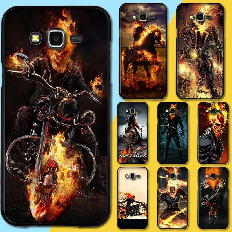 Чехол для мобильного телефона PENGHUWAN Ghost Rider Новое поступление черный Samsung Galaxy J7 J8 J3