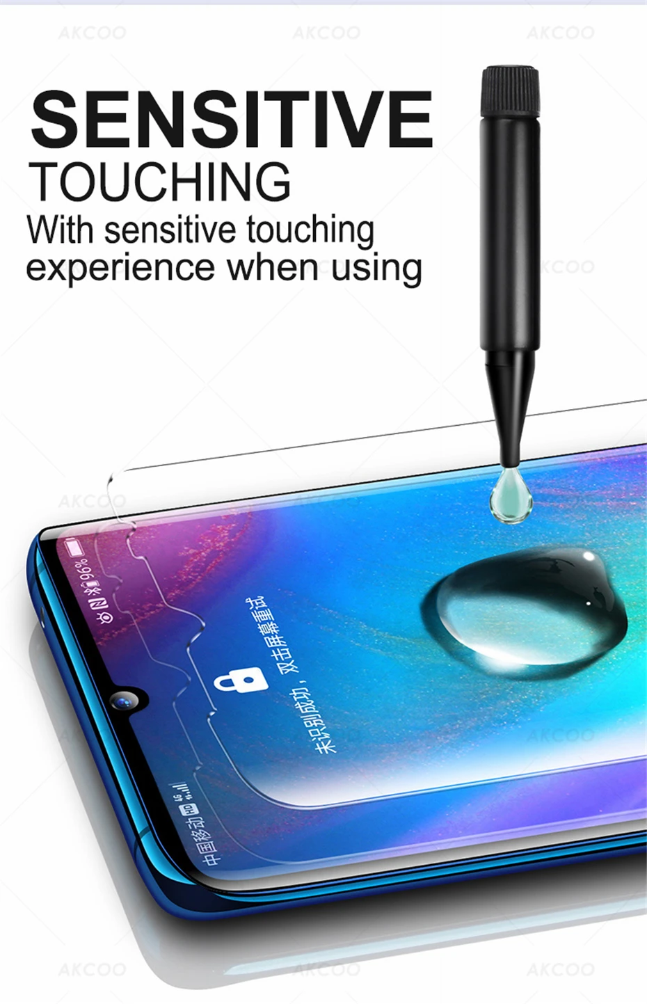 Akcoo P30 Pro закаленное стекло УФ полный клей для huawei P30 Pro защита экрана P30 lite 10D УФ стеклянная пленка с олеофобным покрытием