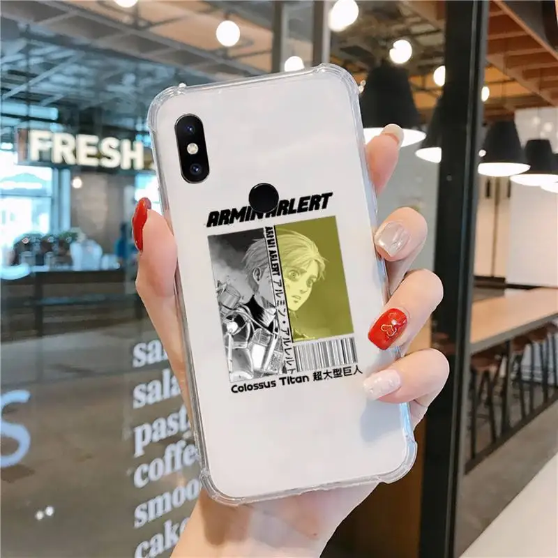 Чехол для Xiaomi redmi note 5 7 8 9 10 11 t S A lite pro с аниме атака на Титанов | Мобильные телефоны