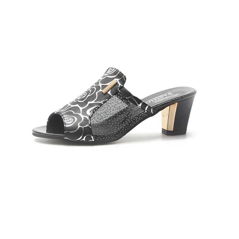 

Женские сандалии на толстой подошве, уличные сандалии с высоким каблуком в европейском и американском стиле, лето 2021