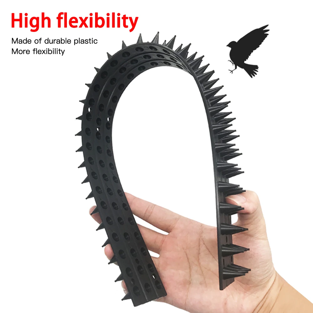 10pcs repellent practical deterrent anti theft fencing garden fence wall spikes cat anti bird thorn intruder protection security free global shipping