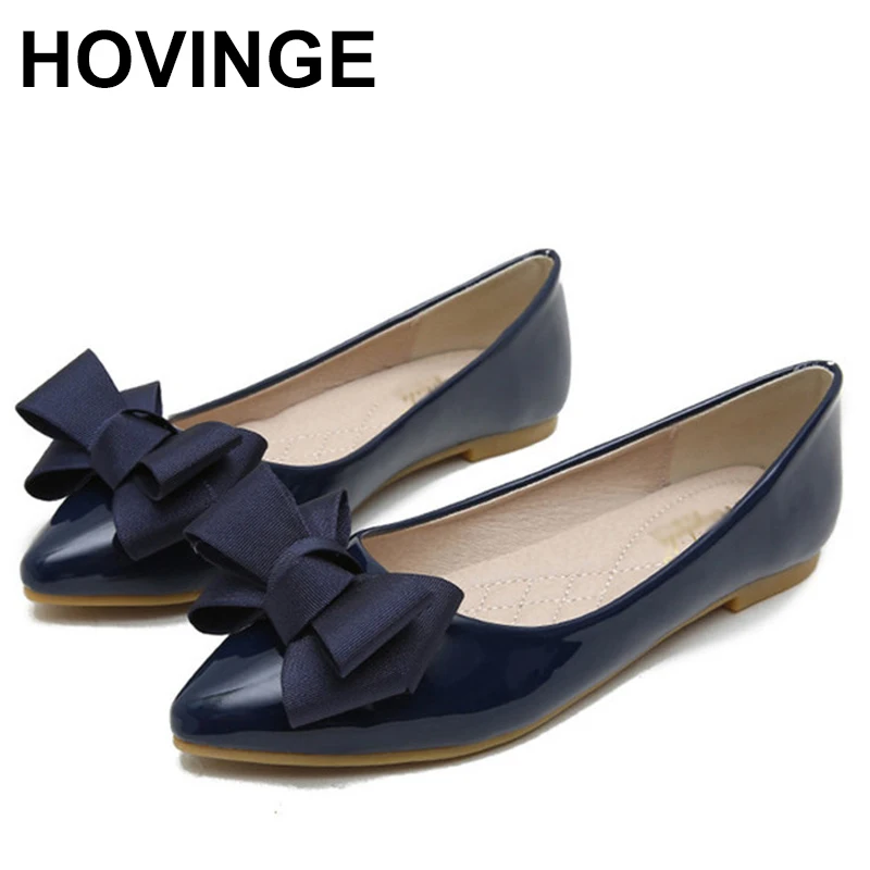 

HOVINGE Flats Women 2020 Spring Summer Flat Heel Pointed Toe Shoes Sandals Slip On Daily Skirt Shoes Woman Plus Size