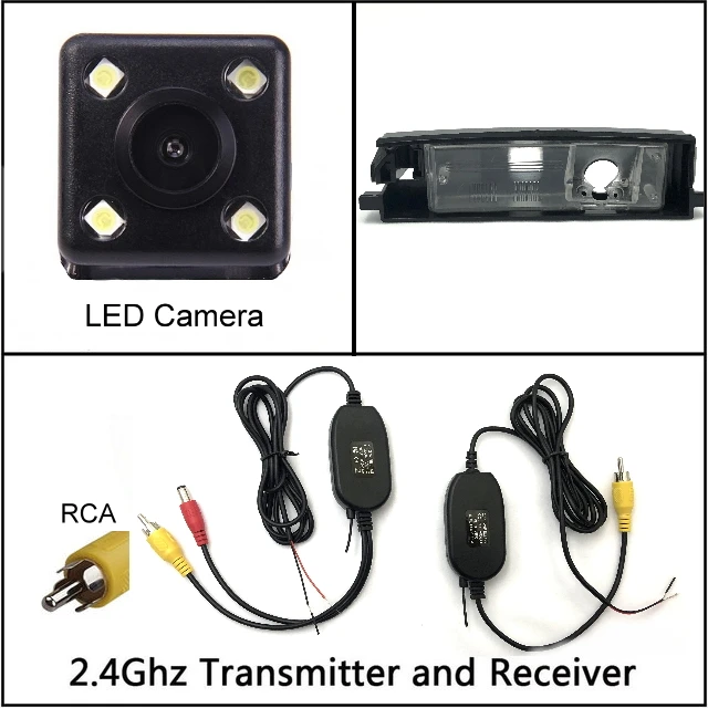 wireless n 4 LED Для TOYOTA visi Echo Yaris XP10 хэтчбек камера заднего вида ночного видения камера заднего вида Автомобильная камера заднего вида HD CCD широкий угол - Название цвета: wireless n 4 LED
