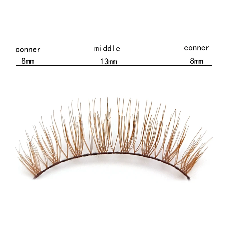 Косметика натуральные 10 пар Макияж Накладные ресницы наращивание ресниц