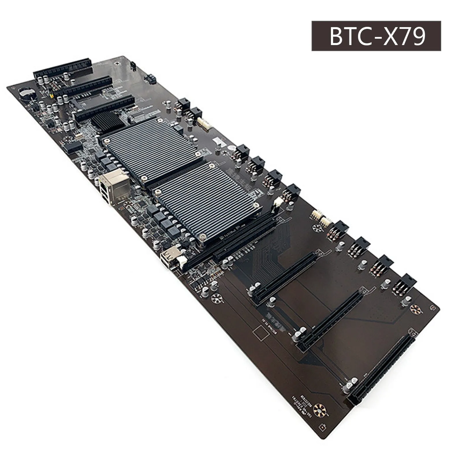 

BTC-X79 Dual CPU Mining Motherboard 9 Slot Cards 3060 Graphics Card DDR3 NEW