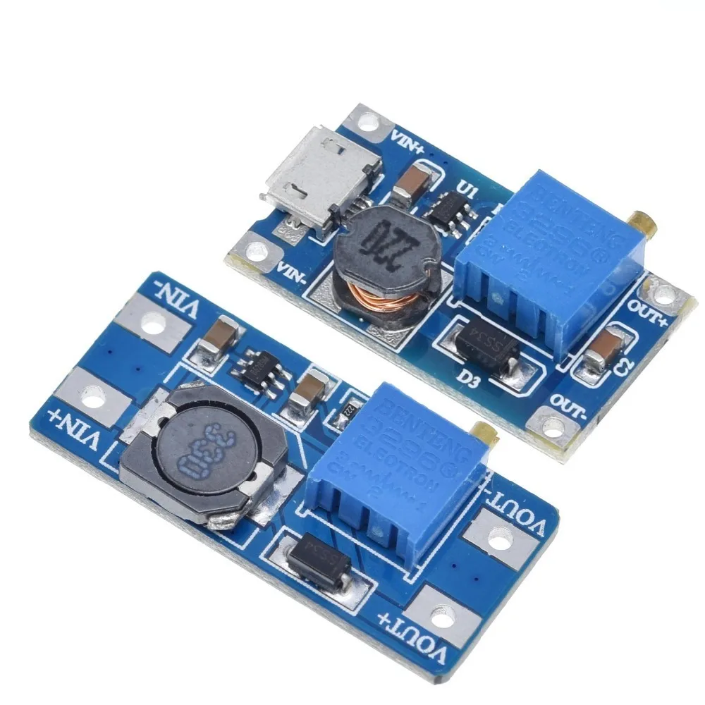TZT MT3608 DC-DC повышающий усилитель конвертера модуль питания повышающий макс. выход 28 в 2A для arduino
