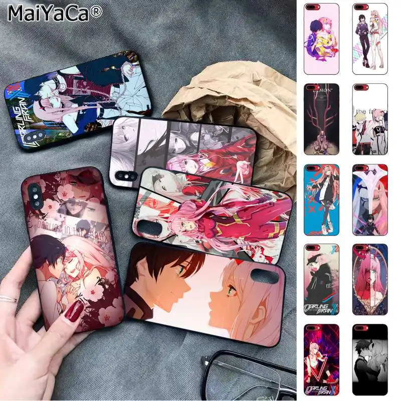 

MaiYaCa Anime girl Hiro Zero Two Darling In The Franxx Phone Case for Apple iphone 11 pro 8 7 66S Plus X XS MAX 5S SE XR
