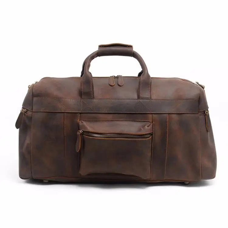 Vintage Brown(60cm) MAHEU 60 см большой гигантская дорожная кожаная сумка для мужчин из натуральной кожи вместительные дорожные сумки большие сумки на плечо для длительного путешествия - Цвет: Vintage Brown(60cm)