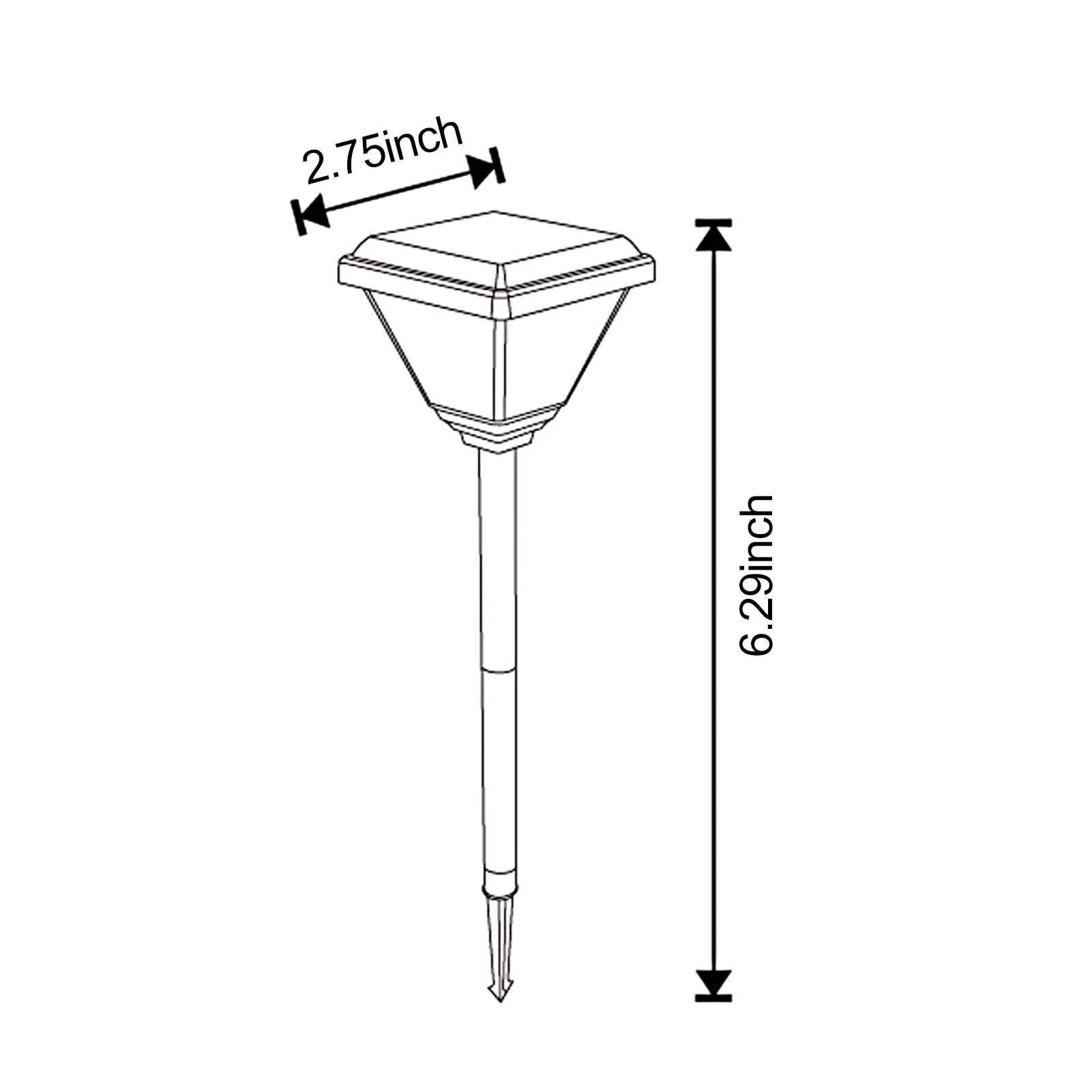 Светодиодный светильник на солнечной энергии традиционный садовый декоративный
