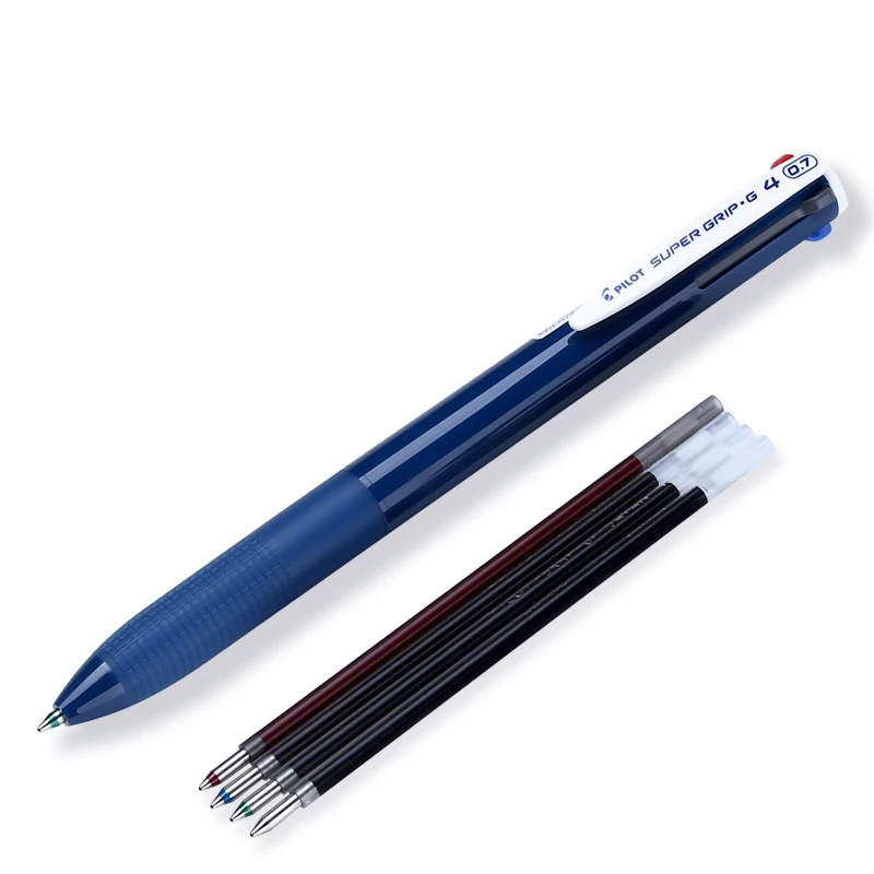 Pilot BKSG-25, супер ручка, многоцветная шариковая ручка, пресс-тип, 0,7 мм, многофункциональная ручка для студентов, три-в-одном, цветной модуль, ручка
