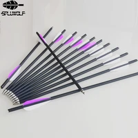 archery bow and arrows with 3 feathers crossbow bolt 13 5 16 17 18 20 22 carbon arrows free shipping
