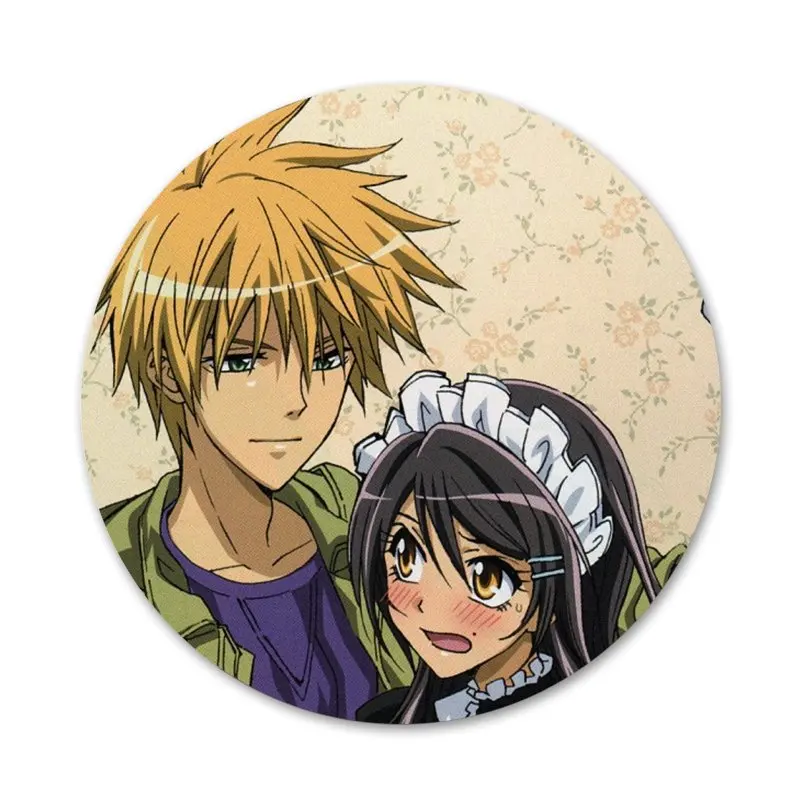 Anime Maid sama kaichou wa Newest Super Cute Brooch Pin Cosplay Badge Accessories For Clothes Backpack Decoration Gift 58mm | Дом и сад